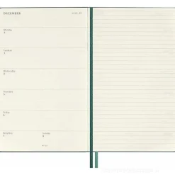 Moleskine 18 mesi - Agenda settimanale Limited Edition Incantesimi Harry Potter Alhomora - Large copertina rigida fosforescente 2024-2025