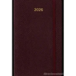 Moleskine 12 mesi - Agenda settimanale Precious & Ethical bordeaux - Large copertina vegana 2026
