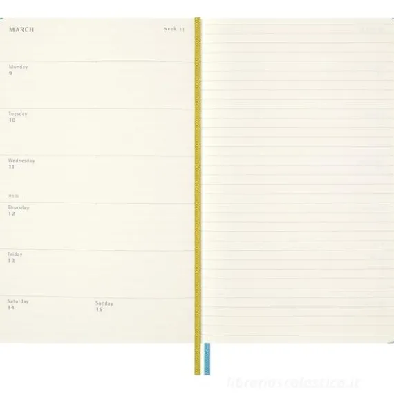 Moleskine 18 mesi - Agenda settimanale Limited Edition Peanuts Charlie & Lucy - Large copertina rigida 2025-2026