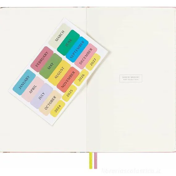 Moleskine 12 mesi - Agenda settimanale Limited Edition Sakura - Large copertina rigida - Non datata