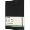 Moleskine 12 mesi - Agenda settimanale nero - Extra Large copertina morbida 2021