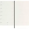 Moleskine 18 mesi - Agenda settimanale nera - Large copertina morbida 2023-2024