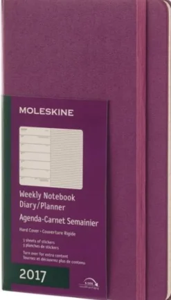 Moleskine 2017 12 mesi - Agenda settimanale viola - Large Copertina rigida