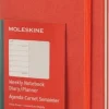 Moleskine 2017 12 mesi - Agenda settimanale arancio - Large Copertina rigida