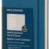 Moleskine 18 mesi - Agenda settimanale blu - Pocket Copertina rigida 2016-2017