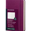 Moleskine 18 mesi - Agenda settimanale notebook - Pocket - Copertina rigida viola 2015 – 2016
