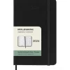 Moleskine 12 mesi - Agenda settimanale nero - Pocket copertina rigida 2024