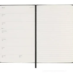 Moleskine 18 mesi - Agenda settimanale nero - Pocket copertina rigida 2025-2026