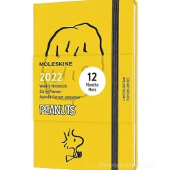 Moleskine 12 mesi - Agenda settimanale Limited Edition Peanuts giallo - Pocket copertina rigida 2022