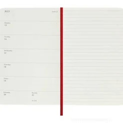 Moleskine 12 mesi - Agenda settimanale rosso scarlatto - Pocket copertina morbida 2024