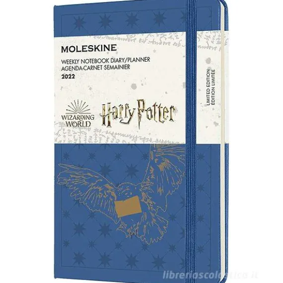 Moleskine 12 mesi - Agenda settimanale Limited Edition Harry Potter blu - Pocket copertina rigida 2022