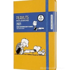 Moleskine 12 mesi - Agenda settimanale Limited Edition Peanuts arancione - Pocket copertina rigida 2021