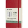 Moleskine 12 mesi - Agenda settimanale rosso scarlatto - Pocket copertina morbida 2022