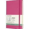 Moleskine 12 mesi - Agenda settimanale rosa bouganvillea - Large copertina rigida 2022