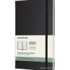 Moleskine 12 mesi - Agenda settimanale orizzontale nero - Large copertina rigida 2021
