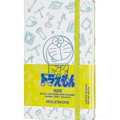 Moleskine 12 mesi - Agenda settimanale Limited Edition Doraemon bianco - Pocket copertina rigida 2020