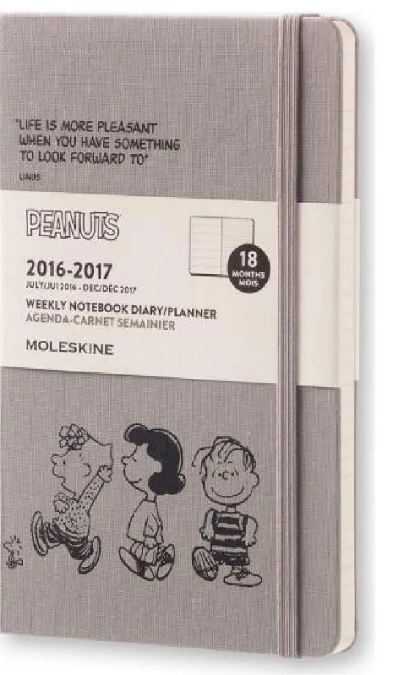 Moleskine 18 mesi - Agenda settimanale Peanuts - Large 2016-2017