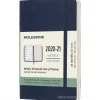 Moleskine 18 mesi - Agenda settimanale blu zaffiro - Pocket copertina morbida 2020-2021