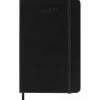 Moleskine 18 mesi - Agenda settimanale orizzontale nero - Pocket copertina rigida 2022-2023