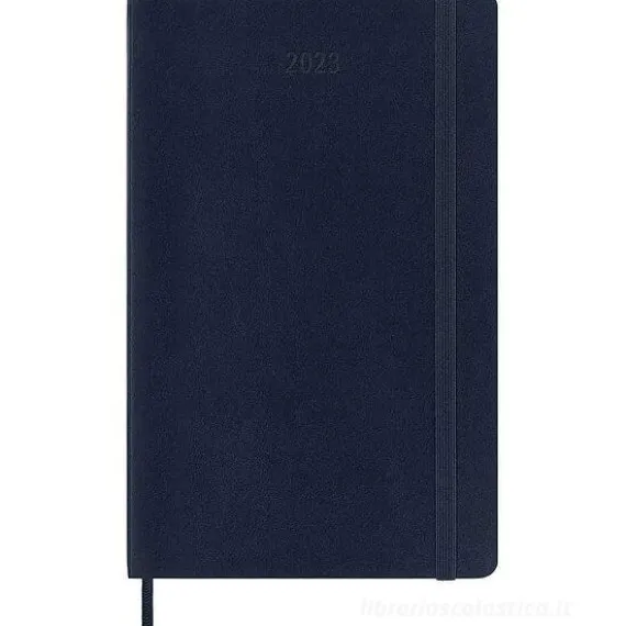 Moleskine 12 mesi - Agenda settimanale blu zaffiro - Large copertina morbida 2023