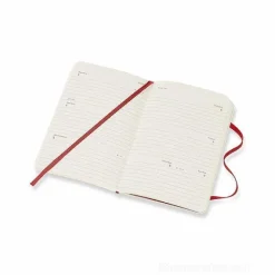 Moleskine 12 mesi - Agenda settimanale orizzontale rosso - Pocket copertina morbida 2020
