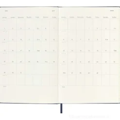 Moleskine 12 mesi - Agenda settimanale orizzontale blu zaffiro - Large copertina rigida 2023