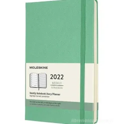 Moleskine 12 mesi - Agenda settimanale verde ghiaccio - Large copertina rigida 2022