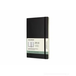 Moleskine 18 mesi - Agenda settimanale nera - Large copertina morbida 2019-2020