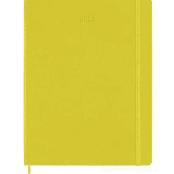 Moleskine 12 mesi - Agenda settimanale giallo paglia - Extra Large copertina rigida 2023
