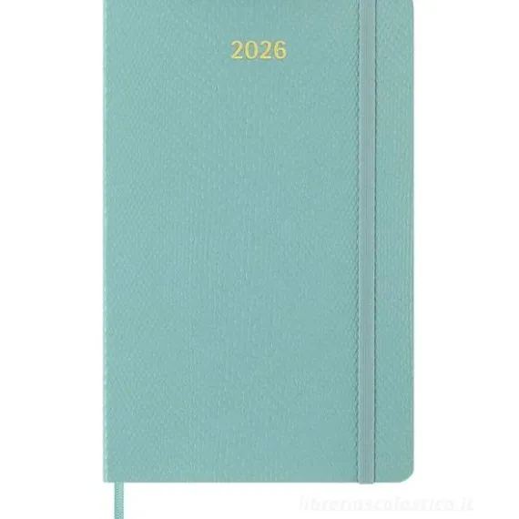 Moleskine 12 mesi - Agenda settimanale Precious & Ethical verde salvia - Large copertina vegana 2026