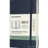 Moleskine 18 mesi - Agenda settimanale blu zaffiro - Pocket copertina rigida 2020-2021