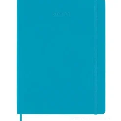 Moleskine 18 mesi - Agenda settimanale blu manganese - Extra Large copertina rigida 2022-2023