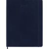 Moleskine 18 mesi - Agenda settimanale blu zaffiro - Extra Large copertina morbida 2022-2023