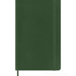 Moleskine 12 mesi - Agenda settimanale verde mirto - Large copertina morbida 2024