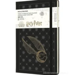 Moleskine 18 mesi - Agenda settimanale Limited Edition Harry Potter nero - Large copertina ### 2021-2022