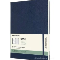 Moleskine 18 mesi - Agenda settimanale blu zaffiro - X-Large copertina rigida 2020-2021