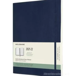 Moleskine 18 mesi - Agenda settimanale blu zaffiro - Extra Large copertina morbida 2021-2022