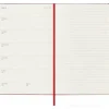 Moleskine 18 mesi - Agenda settimanale rosso scarlatto - Large copertina rigida 2024-2025