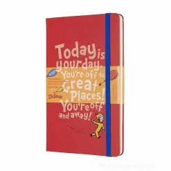 Moleskine 18 mesi - Agenda settimanale Limited Edition Dr. Seuss rossa - Large copertina rigida 2019-2020