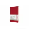 Moleskine 18 mesi - Agenda settimanale orizzontale rossa - Large copertina rigida 2019-2020