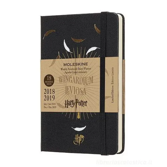 Moleskine 18 mesi - Agenda settimanale Limited Edition Harry Potter nera - Pocket 2018-2019