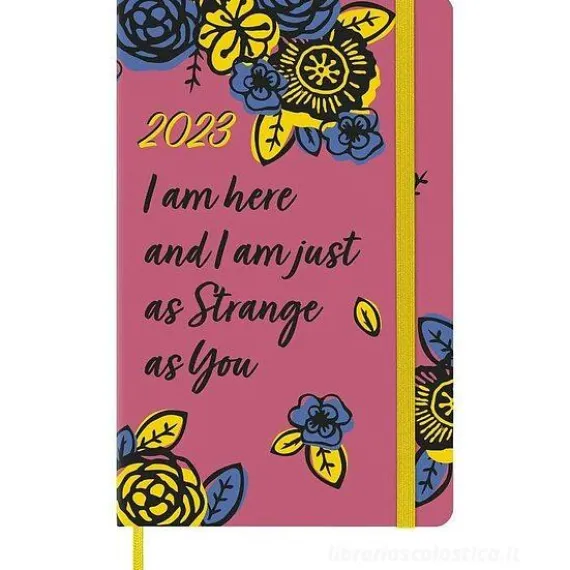 Moleskine 12 mesi - Agenda settimanale Limited Edition Frida Kahlo rosa - Large copertina rigida 2023