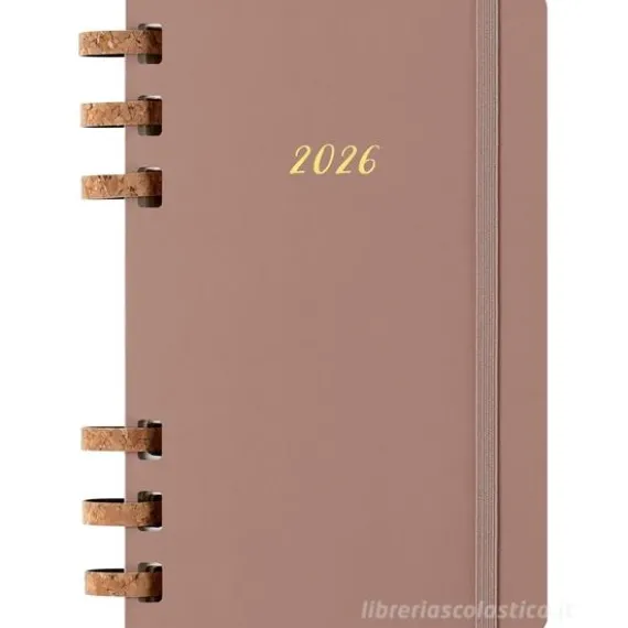 Moleskine 12 mesi - Agenda spiralata settimanale e mensile Weekly & Monthly Planner Almond - Large copertina morbida 2026
