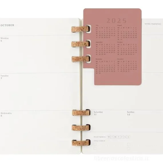 Moleskine 12 mesi - Agenda spiralata mensile Academic Monthly Planner nero - Large copertina morbida 2025-2026