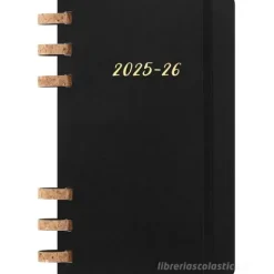 Moleskine 12 mesi - Agenda spiralata mensile Academic Monthly Planner nero - Large copertina morbida 2025-2026
