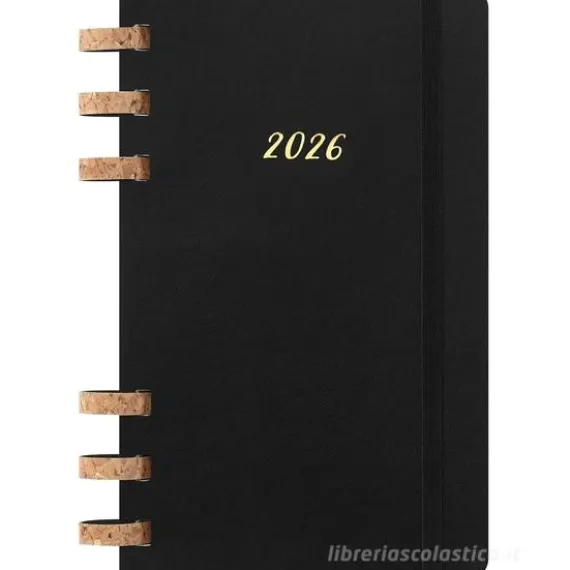 Moleskine 12 mesi - Agenda spiralata settimanale e mensile Weekly & Monthly Planner nero - Large copertina morbida 2026