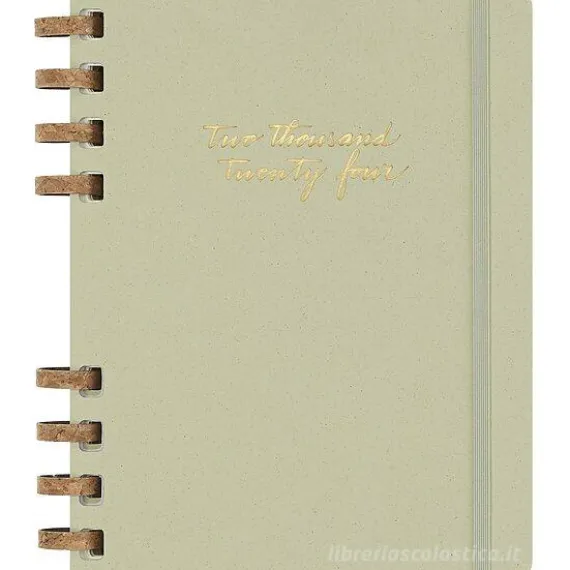 Moleskine 12 mesi - Agenda spiralata Life Planner kiwi - Extra Large compertina rigida 2024