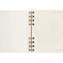 Moleskine 12 mesi - Agenda spiralata Life Planner almond - Extra Large compertina rigida 2024