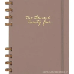 Moleskine 12 mesi - Agenda spiralata Life Planner almond - Extra Large compertina rigida 2024