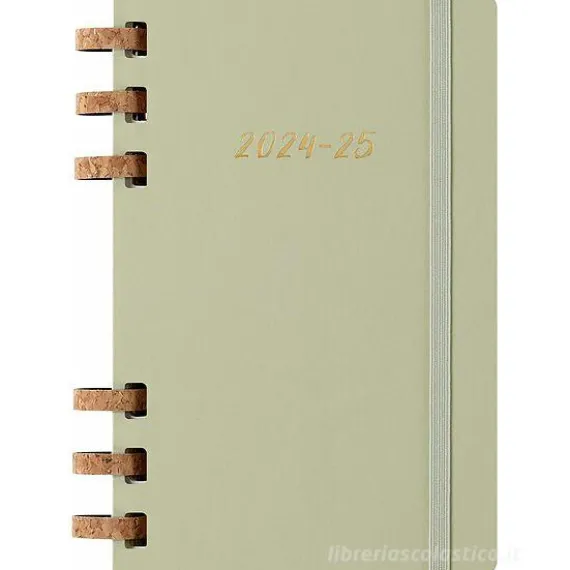 Moleskine 12 mesi - Agenda spiralata settimanale e mensile Academic Monthly Planner Crush Kiwi - Large copertina morbida 2024-2025